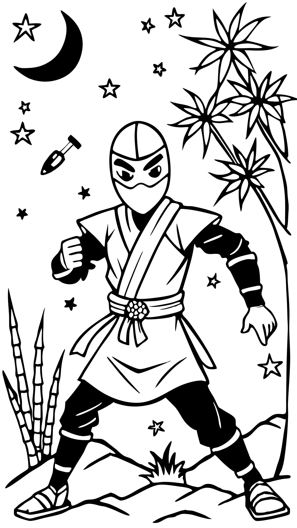 coloring pages ninja